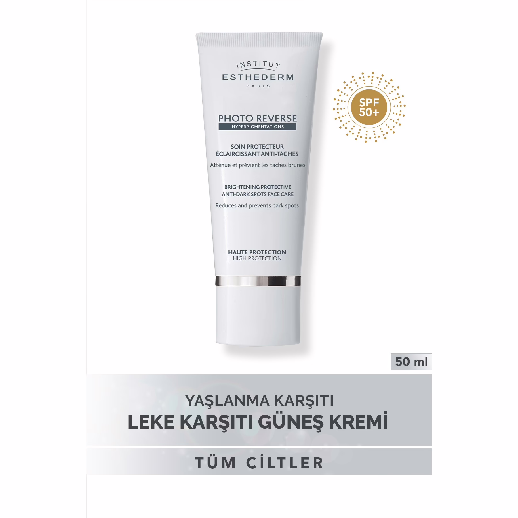 Photo Reverse Leke ve Ton Farklılıkları İçin Güneş Koruyucu Krem 50 ml
