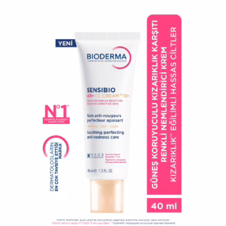 Sensibio AR+ CC Cream SPF50+ Güneş Koruyuculu Kızarıklık Karşıtı Renkli Nemlendirici Krem 40 ML