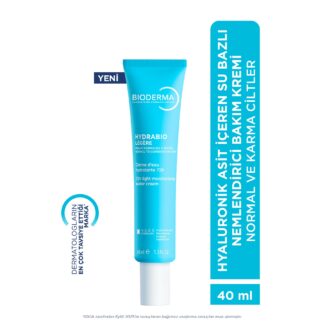 Hydrabio Light Karma & Tüm Ciltler için Hyaluronik Asit İçeren Su Bazlı Nemlendirici Krem 40 ML