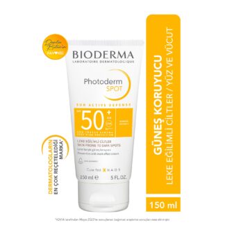 Photoderm SPOT SPF50+ Leke Karşıtı Yüksek Koruma Sağlayan Yüz ve Vücut Güneş Kremi 150 ml DEMBA107