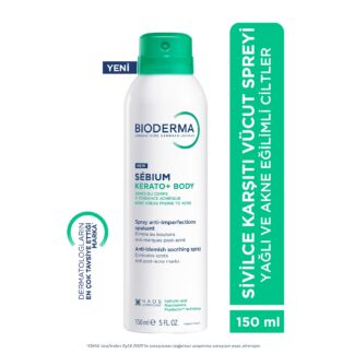 Sebium Kerato+ Body Sivilce, Akne Lekesi Karşıtı Salisilik Asit Niasinamid İçeren Vücut Spreyi 150ml
